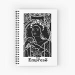 empress design on a spiral notebook